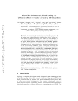 GyralNet Subnetwork Partitioning via Differentiable Spectral Modularity Optimization