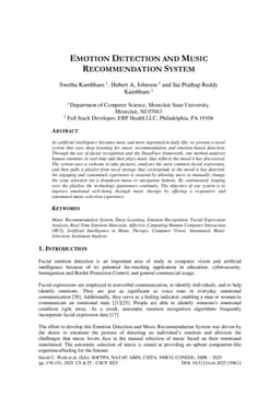 Emotion Detection and Music Recommendation System