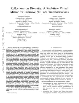 Reflections on Diversity: A Real-time Virtual Mirror for Inclusive 3D Face Transformations