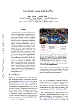 Multi-Modal Framing Analysis of News