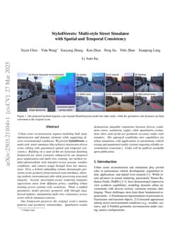 StyledStreets: Multi-style Street Simulator with Spatial and Temporal Consistency