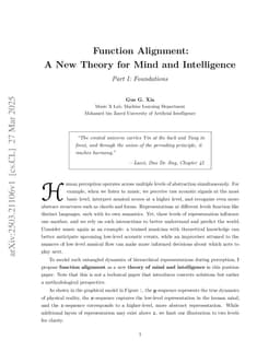 Function Alignment: A New Theory of Mind and Intelligence, Part I: Foundations