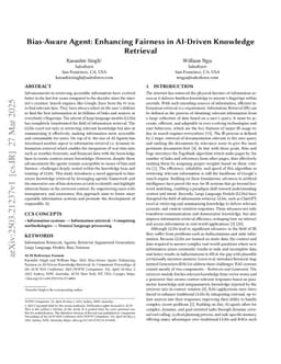 Bias-Aware Agent: Enhancing Fairness in AI-Driven Knowledge Retrieval