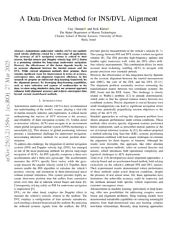 A Data-Driven Method for INS/DVL Alignment
