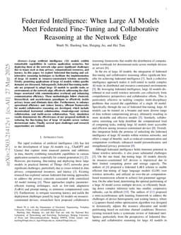 Federated Intelligence: When Large AI Models Meet Federated Fine-Tuning and Collaborative Reasoning at the Network Edge