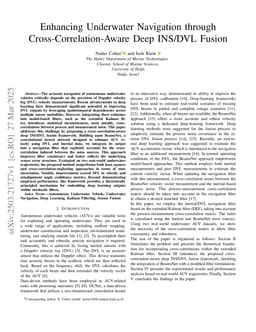 Enhancing Underwater Navigation through Cross-Correlation-Aware Deep INS/DVL Fusion