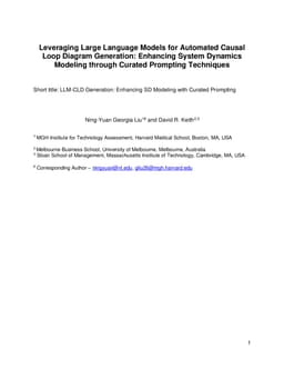Leveraging Large Language Models for Automated Causal Loop Diagram Generation: Enhancing System Dynamics Modeling through Curated Prompting Techniques
