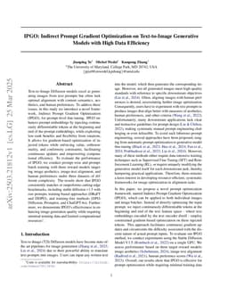 IPGO: Indirect Prompt Gradient Optimization for Parameter-Efficient Prompt-level Fine-Tuning on Text-to-Image Models