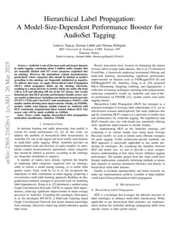 Hierarchical Label Propagation: A Model-Size-Dependent Performance Booster for AudioSet Tagging