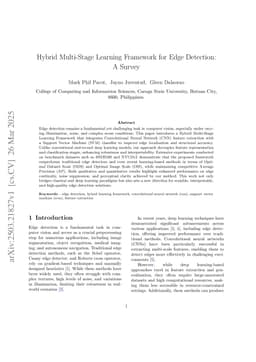 Hybrid Multi-Stage Learning Framework for Edge Detection: A Survey