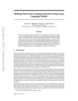Refining Time Series Anomaly Detectors using Large Language Models