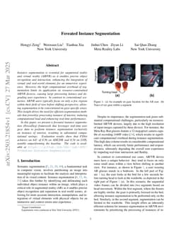 Foveated Instance Segmentation