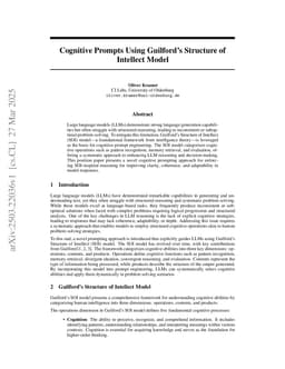 Cognitive Prompts Using Guilford's Structure of Intellect Model