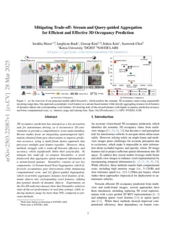 Mitigating Trade-off: Stream and Query-guided Aggregation for Efficient and Effective 3D Occupancy Prediction