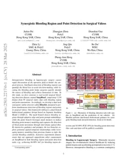 Synergistic Bleeding Region and Point Detection in Surgical Videos