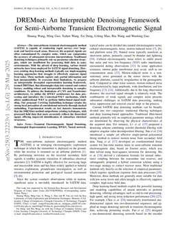 DREMnet: An Interpretable Denoising Framework for Semi-Airborne Transient Electromagnetic Signal