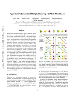 Agent-Centric Personalized Multiple Clustering with Multi-Modal LLMs