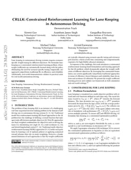 CRLLK: Constrained Reinforcement Learning for Lane Keeping in Autonomous Driving