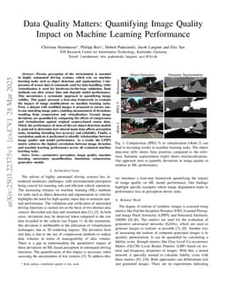 Data Quality Matters: Quantifying Image Quality Impact on Machine Learning Performance