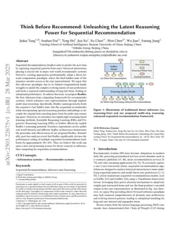 Think Before Recommend: Unleashing the Latent Reasoning Power for Sequential Recommendation