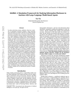InfoBid: A Simulation Framework for Studying Information Disclosure in Auctions with Large Language Model-based Agents