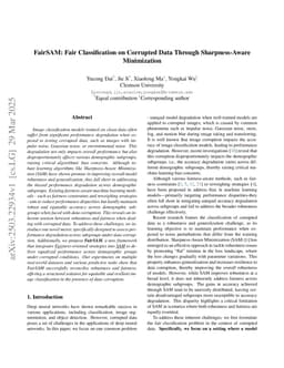 FairSAM: Fair Classification on Corrupted Data Through Sharpness-Aware Minimization