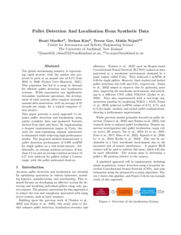 Pallet Detection And Localisation From Synthetic Data