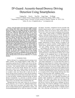 D3-Guard: Acoustic-based Drowsy Driving Detection Using Smartphones