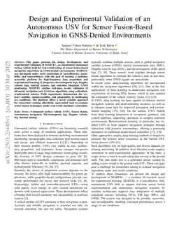 Design and Experimental Validation of an Autonomous USV for Sensor Fusion-Based Navigation in GNSS-Denied Environments