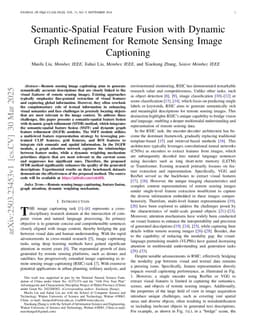 Semantic-Spatial Feature Fusion with Dynamic Graph Refinement for Remote Sensing Image Captioning
