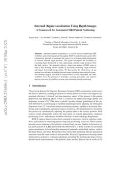 Internal Organ Localization Using Depth Images