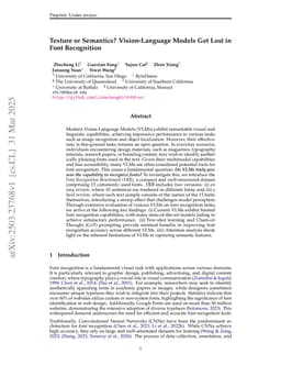 Texture or Semantics? Vision-Language Models Get Lost in Font Recognition
