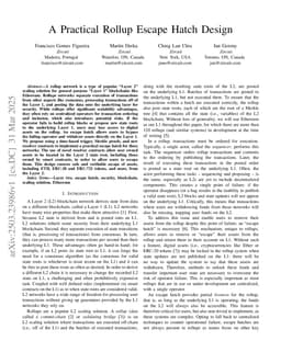 A Practical Rollup Escape Hatch Design