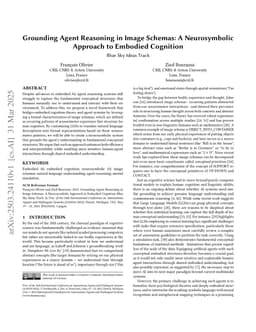 Grounding Agent Reasoning in Image Schemas: A Neurosymbolic Approach to Embodied Cognition