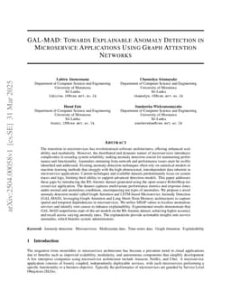 GAL-MAD: Towards Explainable Anomaly Detection in Microservice Applications Using Graph Attention Networks