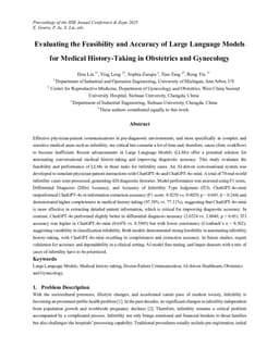 Evaluating the Feasibility and Accuracy of Large Language Models for Medical History-Taking in Obstetrics and Gynecology