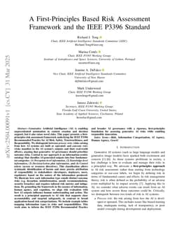 A First-Principles Based Risk Assessment Framework and the IEEE P3396 Standard