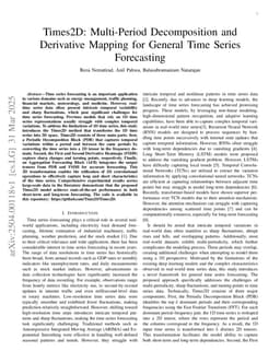 Times2D: Multi-Period Decomposition and Derivative Mapping for General Time Series Forecasting