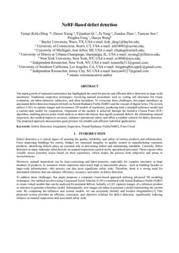 NeRF-Based defect detection
