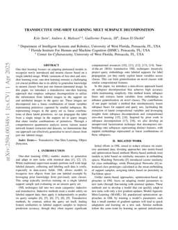 Transductive One-Shot Learning Meet Subspace Decomposition