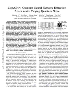CopyQNN: Quantum Neural Network Extraction Attack under Varying Quantum Noise