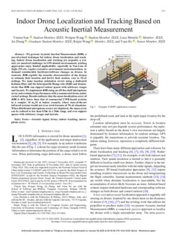 Indoor Drone Localization and Tracking Based on Acoustic Inertial Measurement