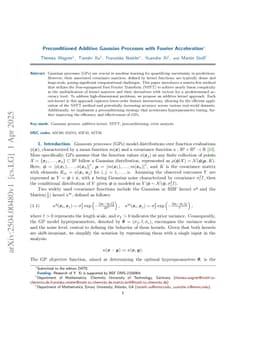 Preconditioned Additive Gaussian Processes with Fourier Acceleration