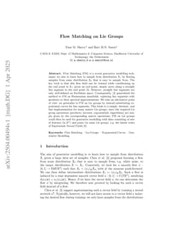 Flow Matching on Lie Groups