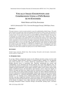 Visually Image Encryption and Compression Using a CNN-Based Auto Encoder
