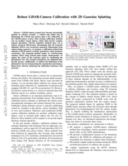 Robust LiDAR-Camera Calibration with 2D Gaussian Splatting