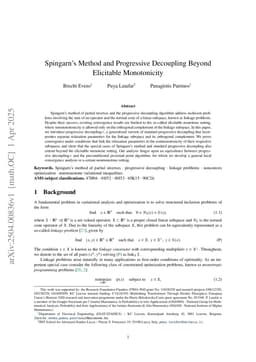 Spingarn's Method and Progressive Decoupling Beyond Elicitable Monotonicity