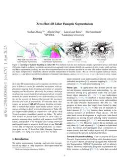 Zero-Shot 4D Lidar Panoptic Segmentation