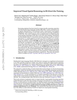 Improved Visual-Spatial Reasoning via R1-Zero-Like Training