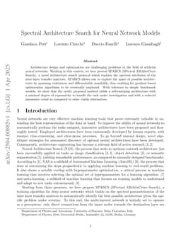 Spectral Architecture Search for Neural Networks
